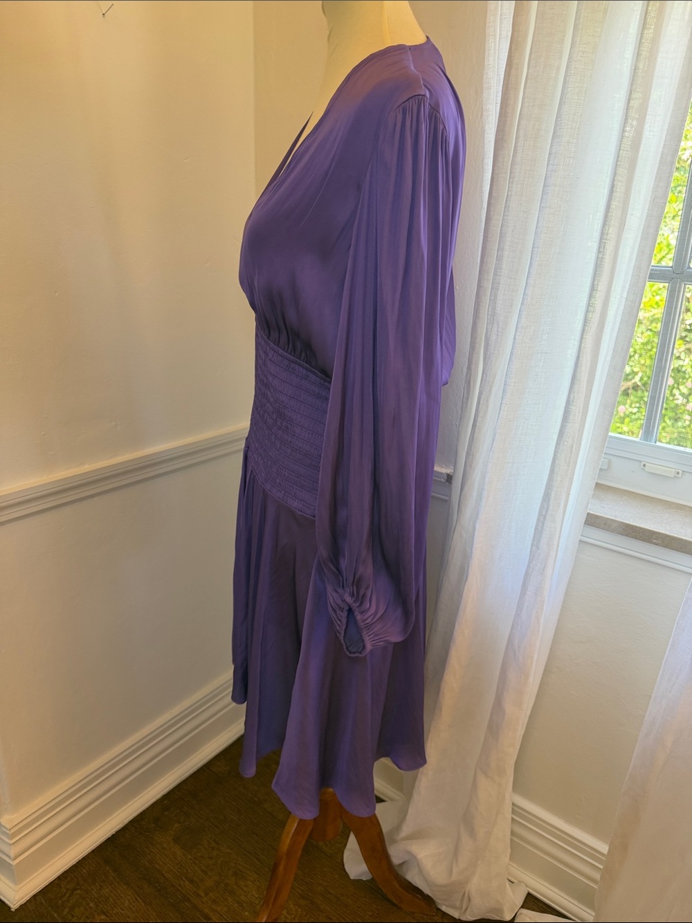Maje violet Satin Dress - Picture 5 of 5